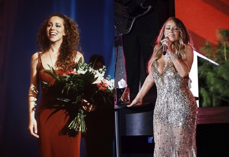 Mariah Carey: Von mädchenhaften Outfits zu einer glamourösen Diva, die für ihre unverwechselbare Stimme bekannt ist.