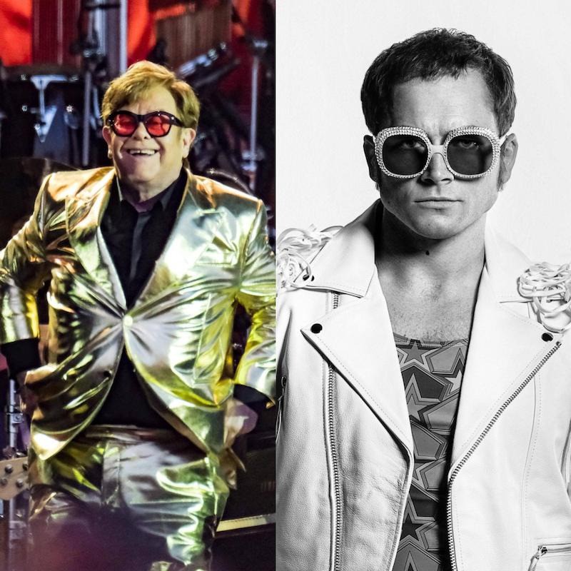 Taron Egerton's Transformation zu Elton John in der„Rocketman“ Filmbiografie.