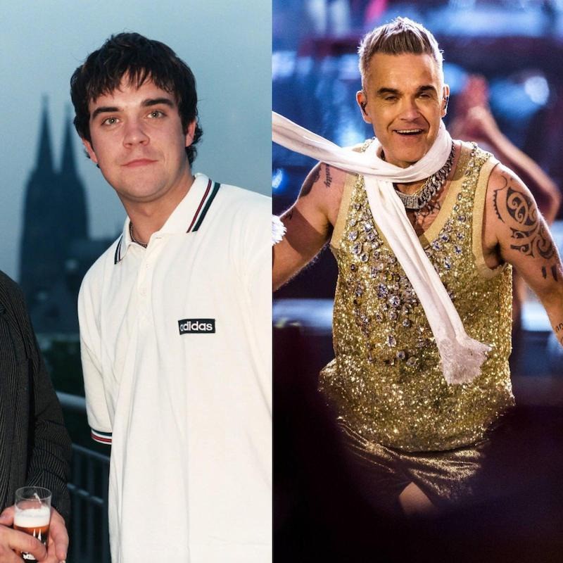 Robbie Williams hat sich seit den 90ern ziemlich verändert.