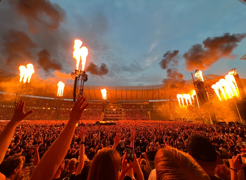 Die Feuershow zählt bei den Rammstein-Konzerten zu den absoluten Highlights.