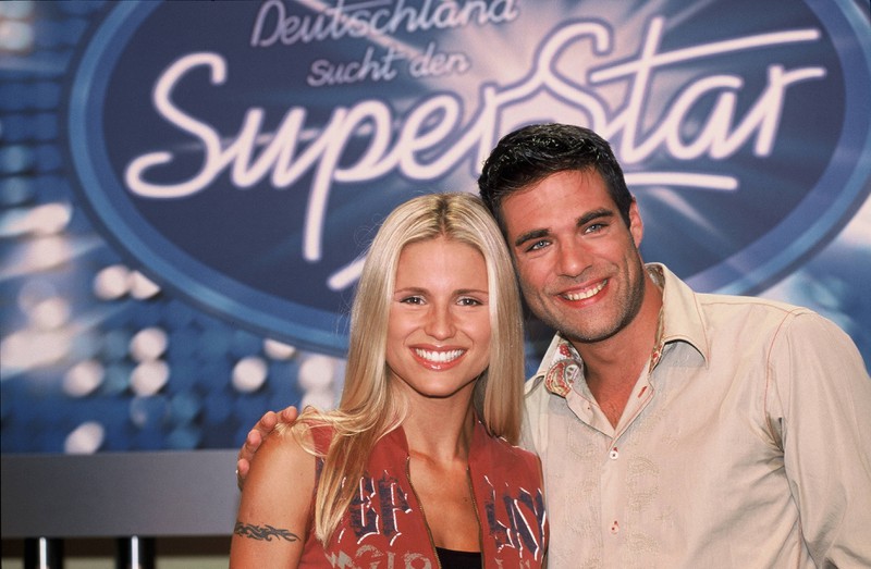 Michelle Hunziker und Carsten Spengemann moderierten die 1. Staffel von „Deutschland sucht den Superstar“ .