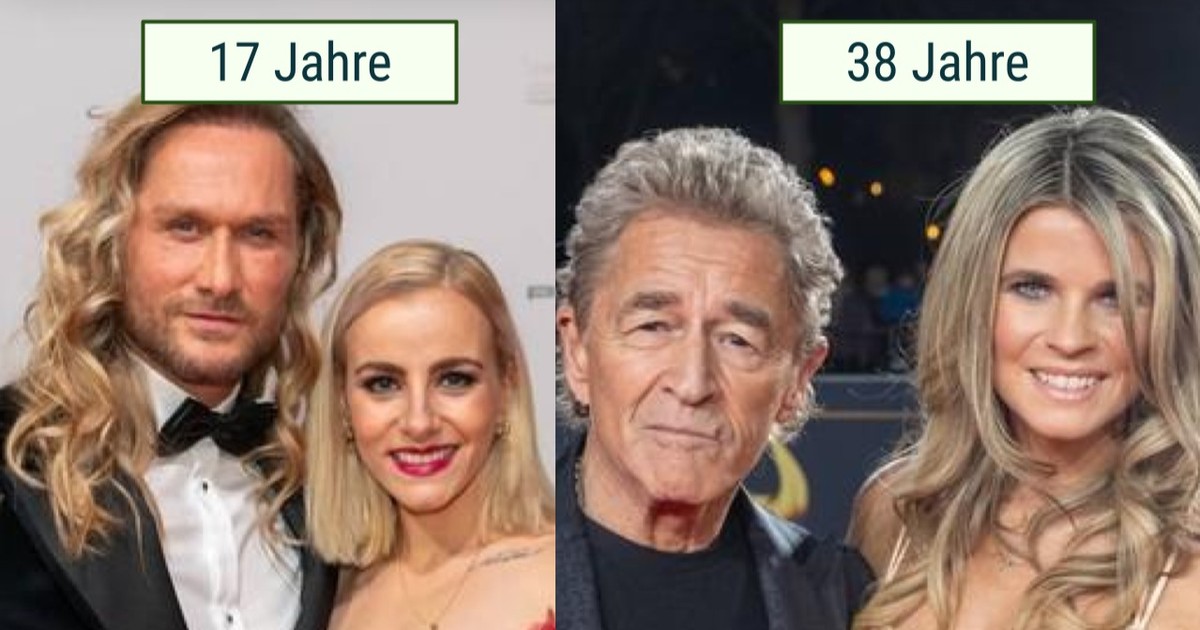 Musiker und ihre Partner, die sich trotz eines hohen Altersunterschieds lieben